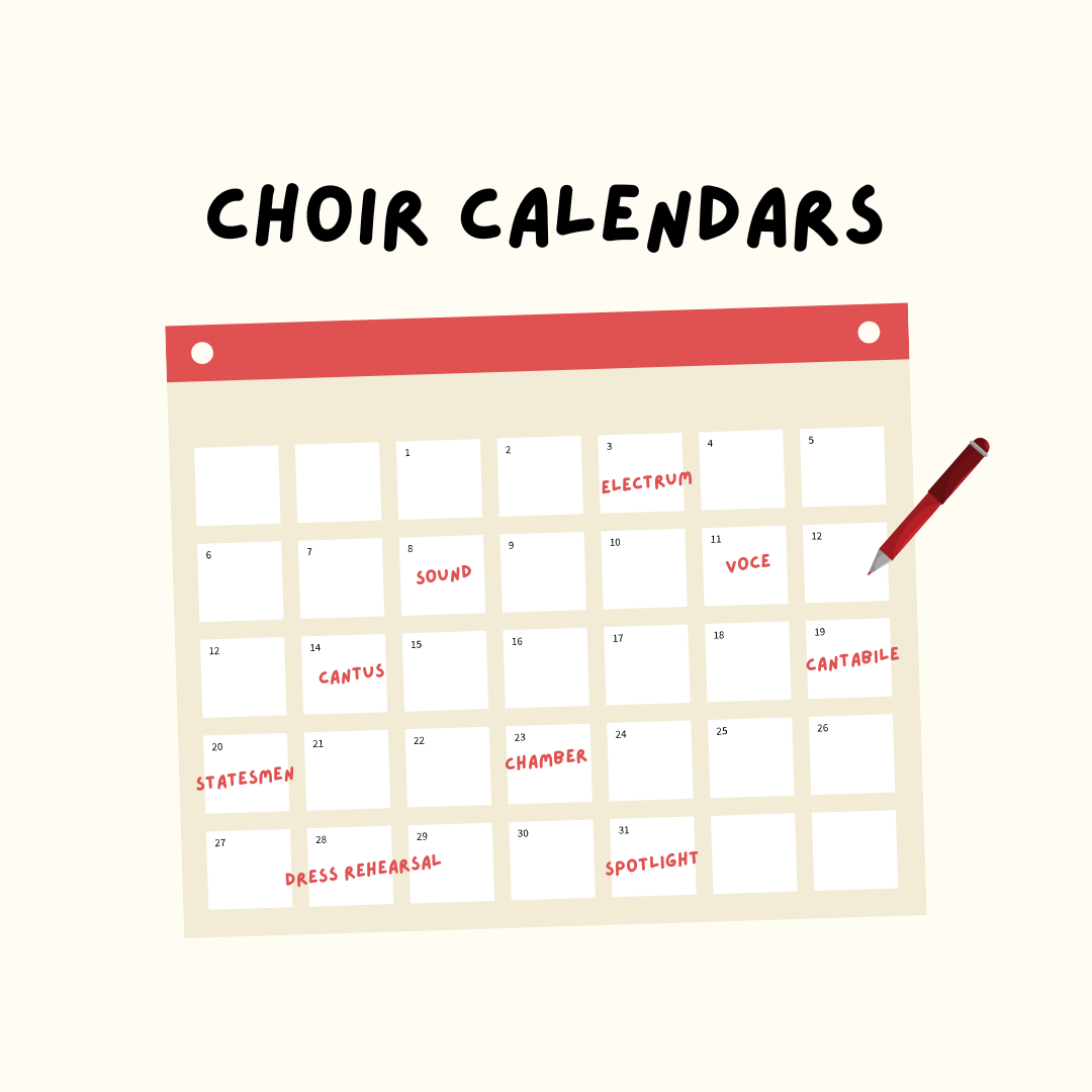 Choir Calendars: 2024-2025 Season